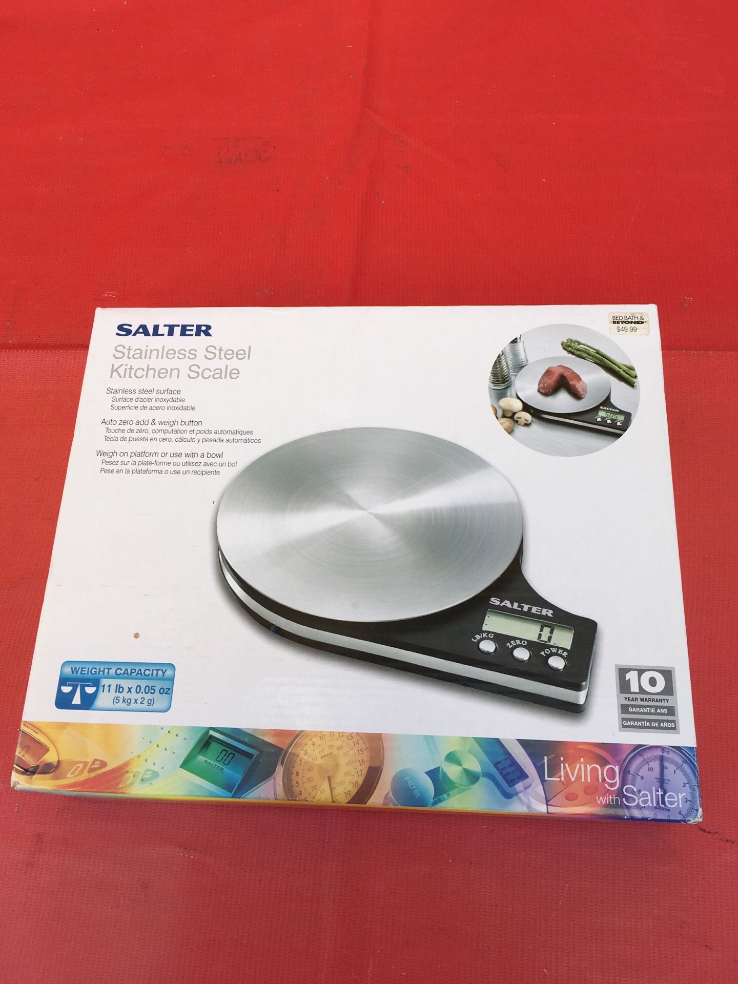 Salter stainless steel kitchen scale