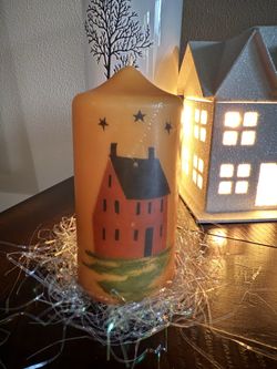Farm style pillar candle 3"x5.5" brand 🆕