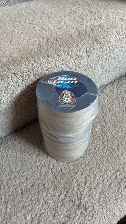 125 beer coasters sealed Budweiser official beer mexicana