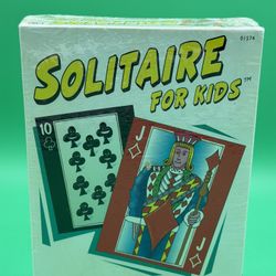 SOLITAIRE FOR KIDS by University Games Ages 6+ 10 Great Games 1996 Cards New Sealed