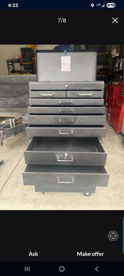 Large Rolling Tool Box With 🔑