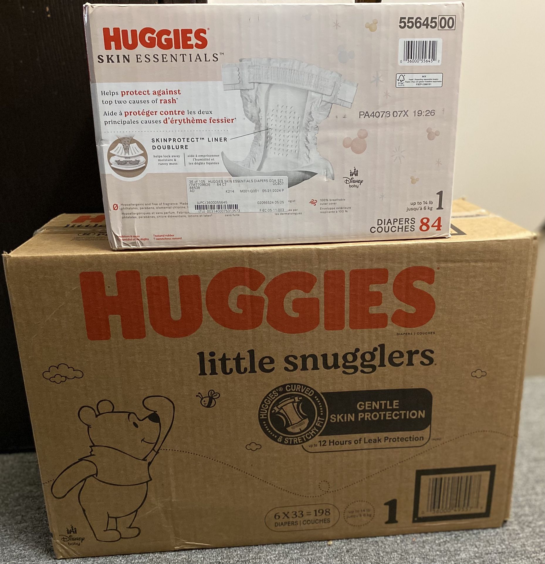 HUGGIES SIZE 1 Baby diapers