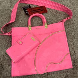 BRAND NEW AUTHENTIC SPRAYGROUND SORBET STUNNA 2 TORTUGA TOTE AND WALLET