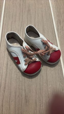 Red baby shoes