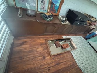 Vintage Mid Century or 70’s  Rattan Buffet, Credenza or TV stand X-tra long cabinets