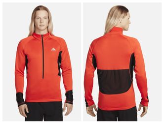  Nike ACG "Oregon Series Reissue" Polartec Top Men Half-Zips Red in Size:L