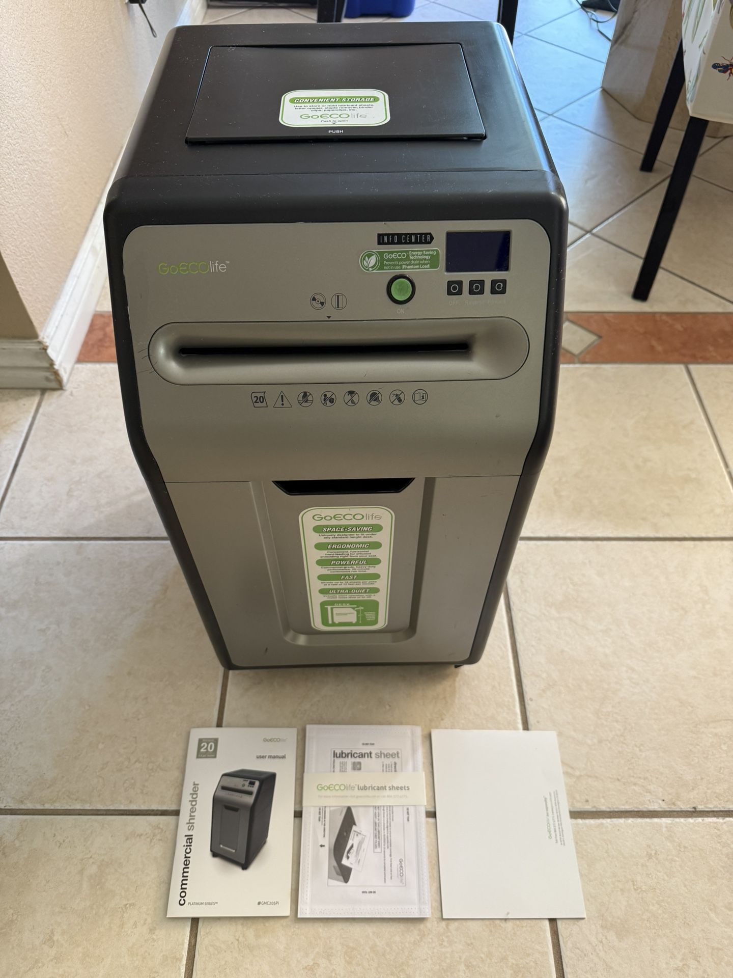 GoECOlife GMC205Pi 20 Sheet Micro-Cut Shredder