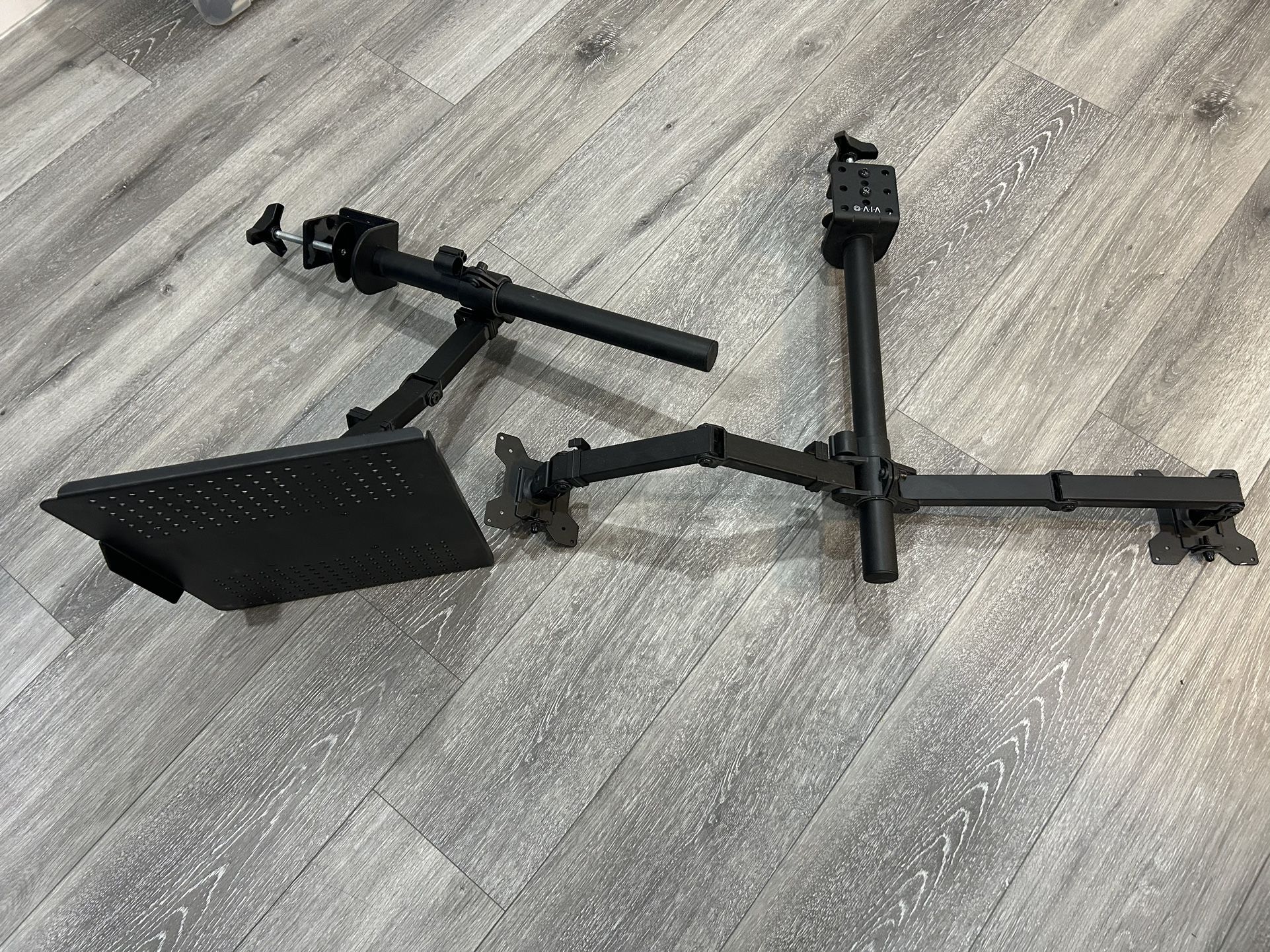 Laptop Base And Monitor Dual Holder