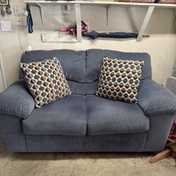 Couch Two Seater Blue