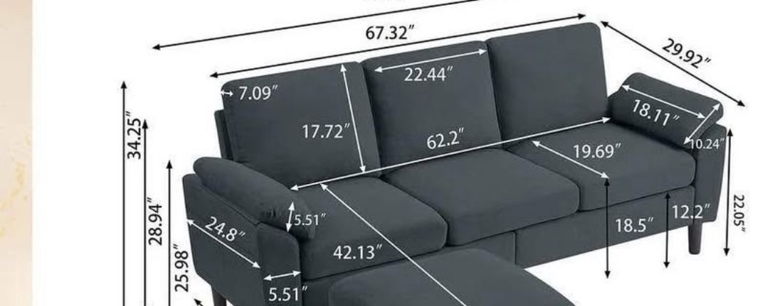 Couch 3 Person Seating 