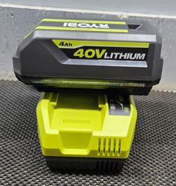 Ryobi battery  and charger