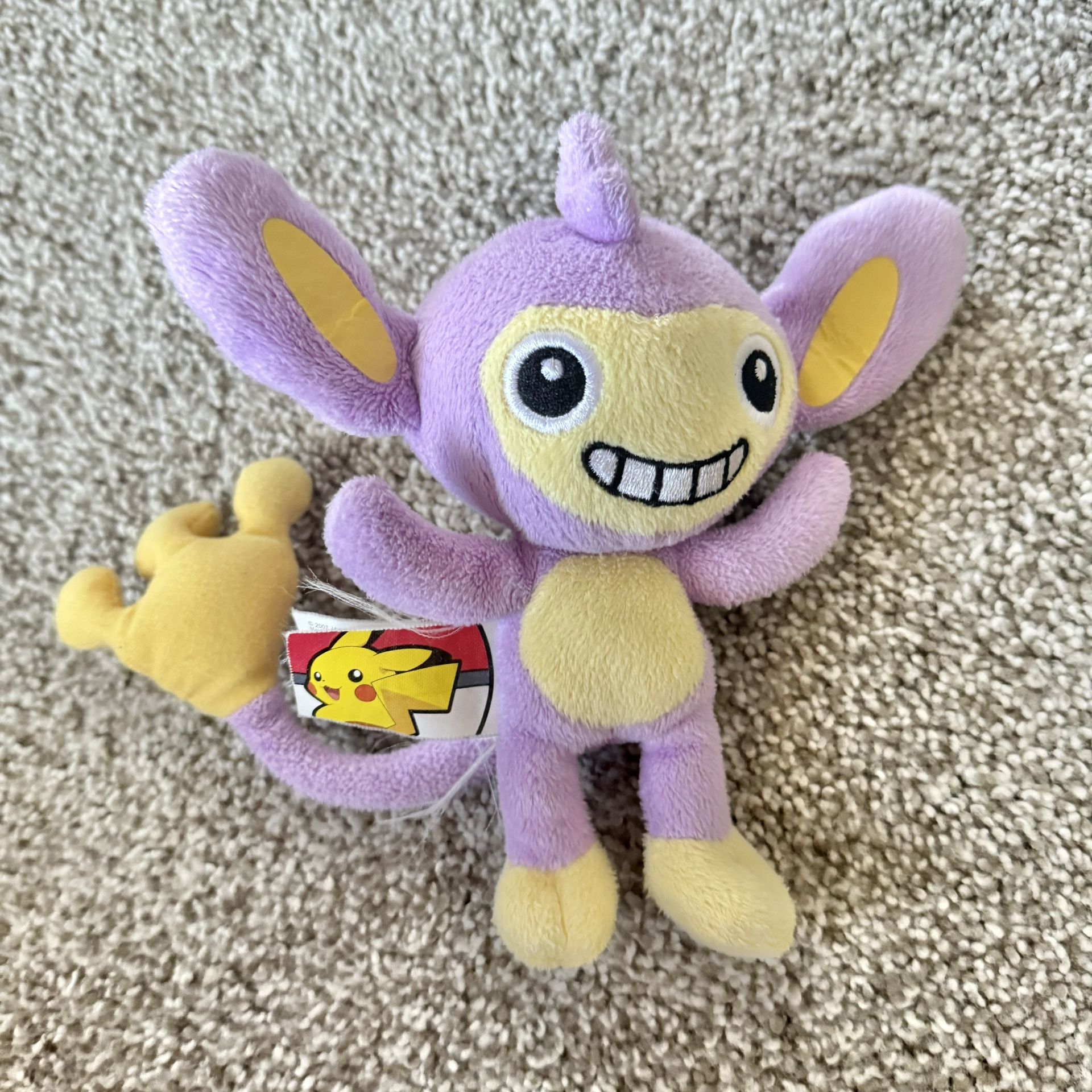 Pokémon Aipom Bean Plush Figure - Jakks Pacific 2007 Nintendo