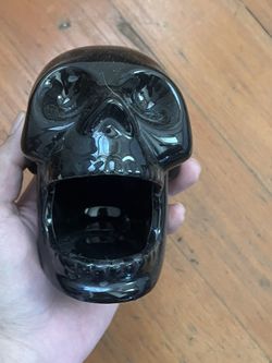 Black Skull Incense Holder