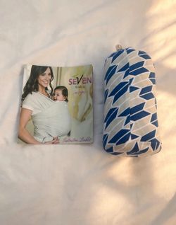 Seven Baby Wrap Carrier - Blue Geometric