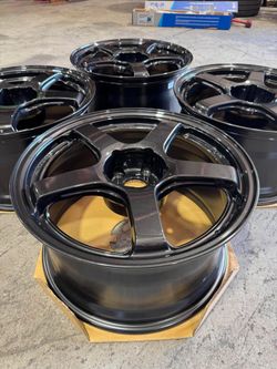 Rays R50 metallic black mid racing wheels FOR SALE