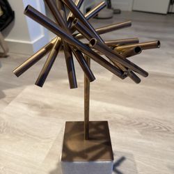 Modern Metal Burst Sculpture