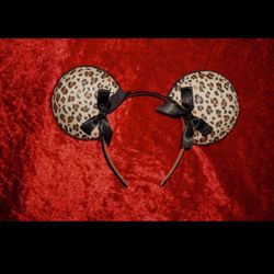 Cheetah print Disney ears