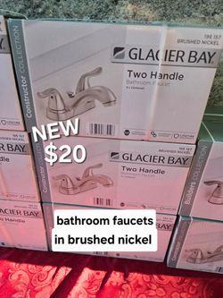 New Glacier Bay bathroom faucets only $20 each