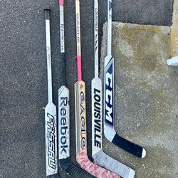 5  goalie sticks
