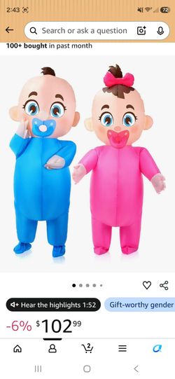 Giant Inflatable Baby Costumes