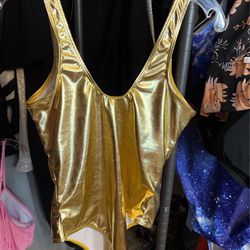 Gold swimsuit new without tag