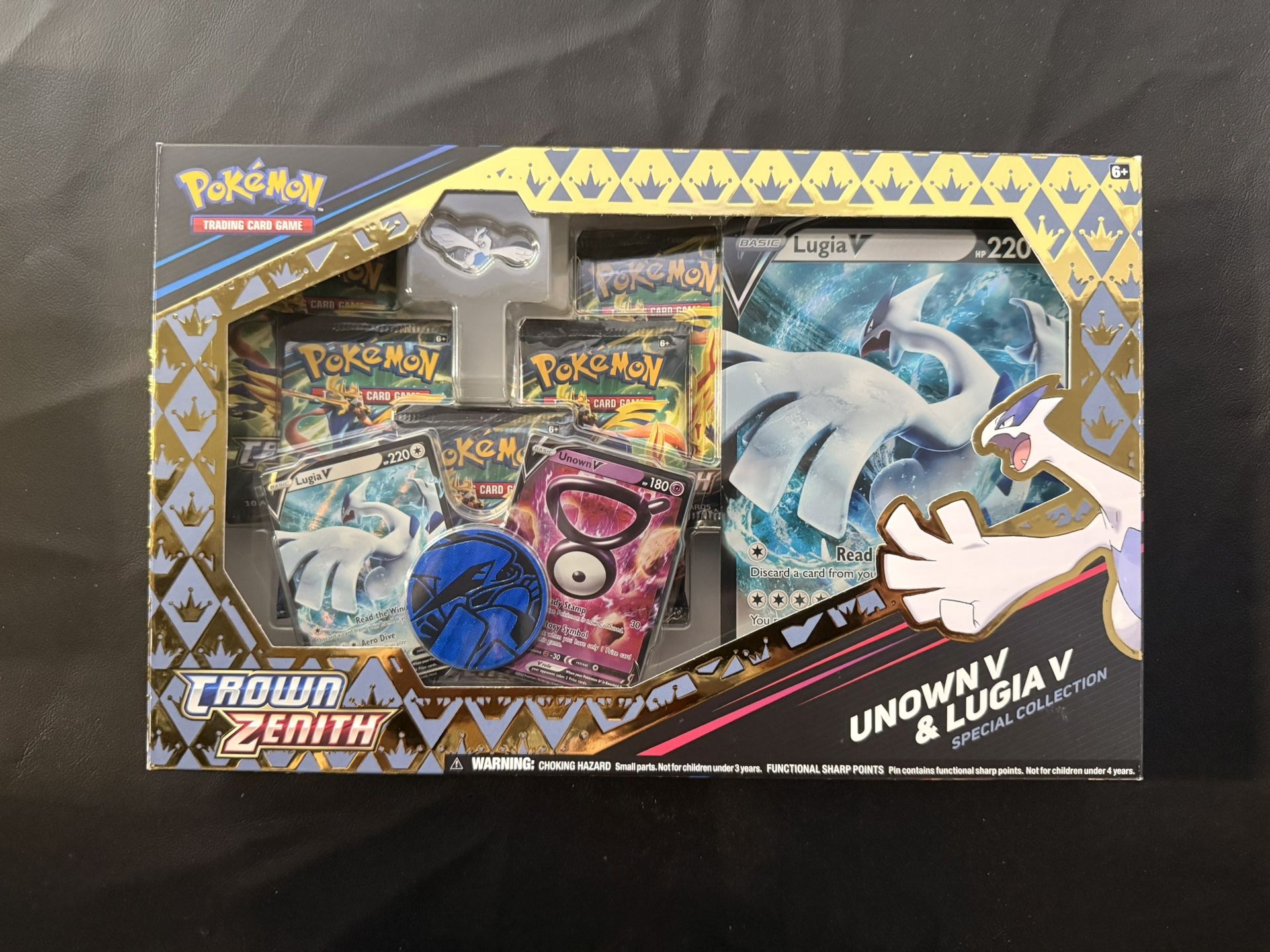 Pokemon Crown Zenith Lugia And Unknown Box