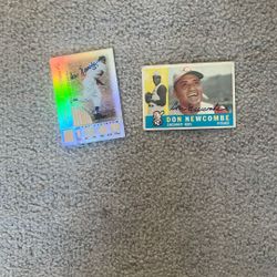 Don Newcombe Signed Cards