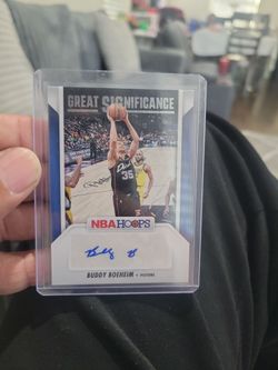 Buddy boeheim great significance nba hoops auto basketball card