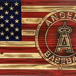 16x30 Wooden American Flag