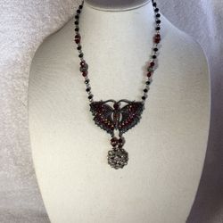 Gorgeous butterfly vintage necklace