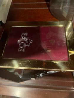 Brass picture frame