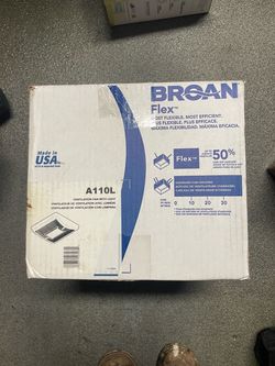 Broan Flex A110L Ventilation Fan with Light