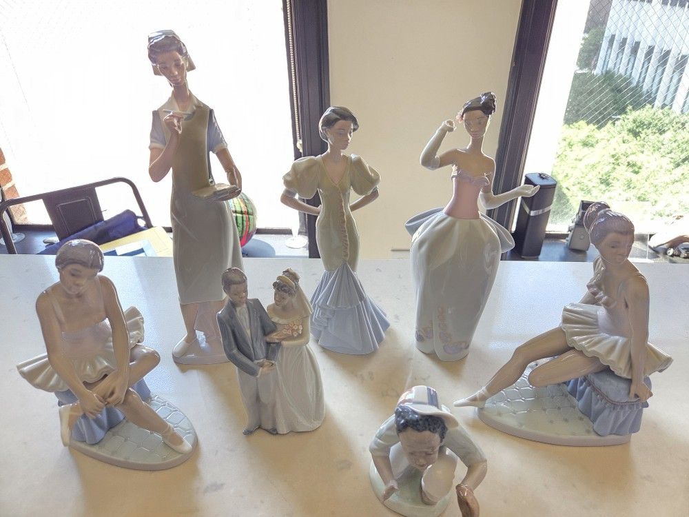 Lladro Porcelain Figurine Set
