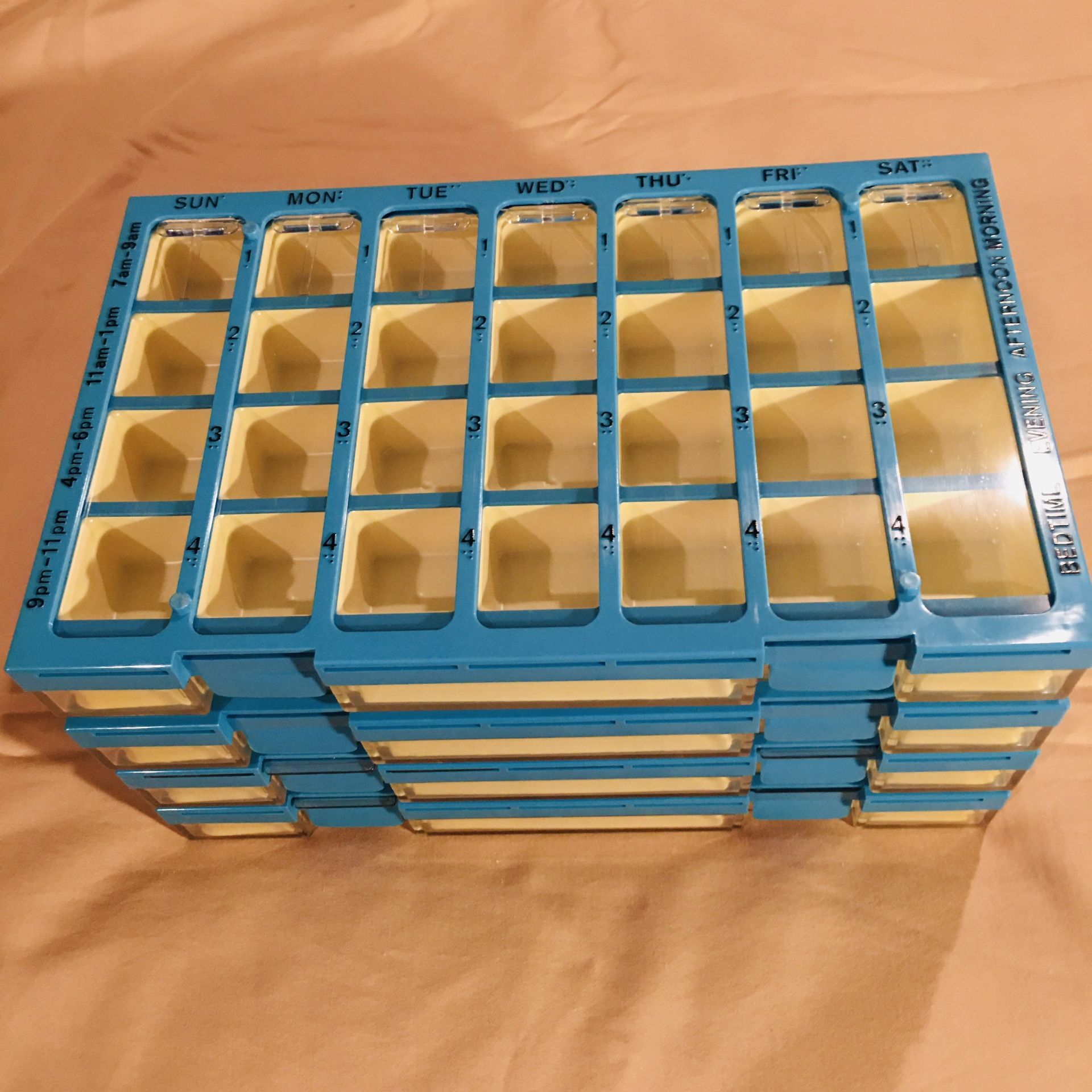 Four Stackable EZY DOSE PHARMADOSE Four-Times-A-Day, 7-Day PILL ...