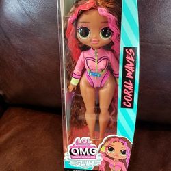 LOL Surprise OMG Swim  Coral Waves Doll  NEW! $15