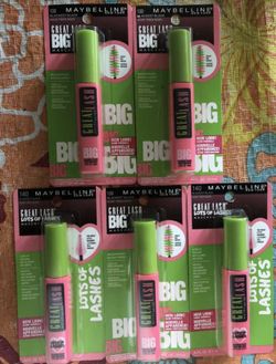 Maybelline Great Lashes Mascaras 5 for $15 or $4 each