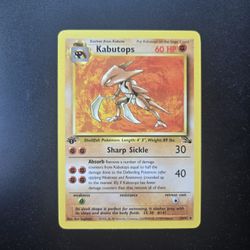 Pokemon Fossil 1st Edition Kabutops