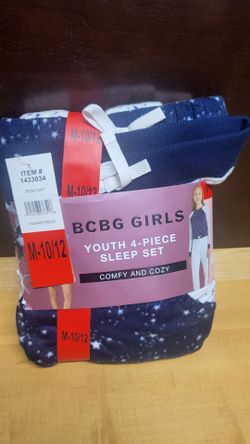 Girls 4 piece sleep set M 10/12