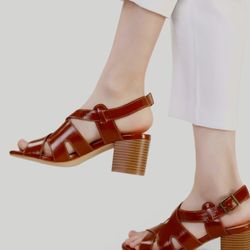 Mysoft Chunky Heel Dressy Work Shoes