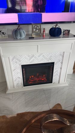 Real Flame Calie Electric Fireplace 50” W