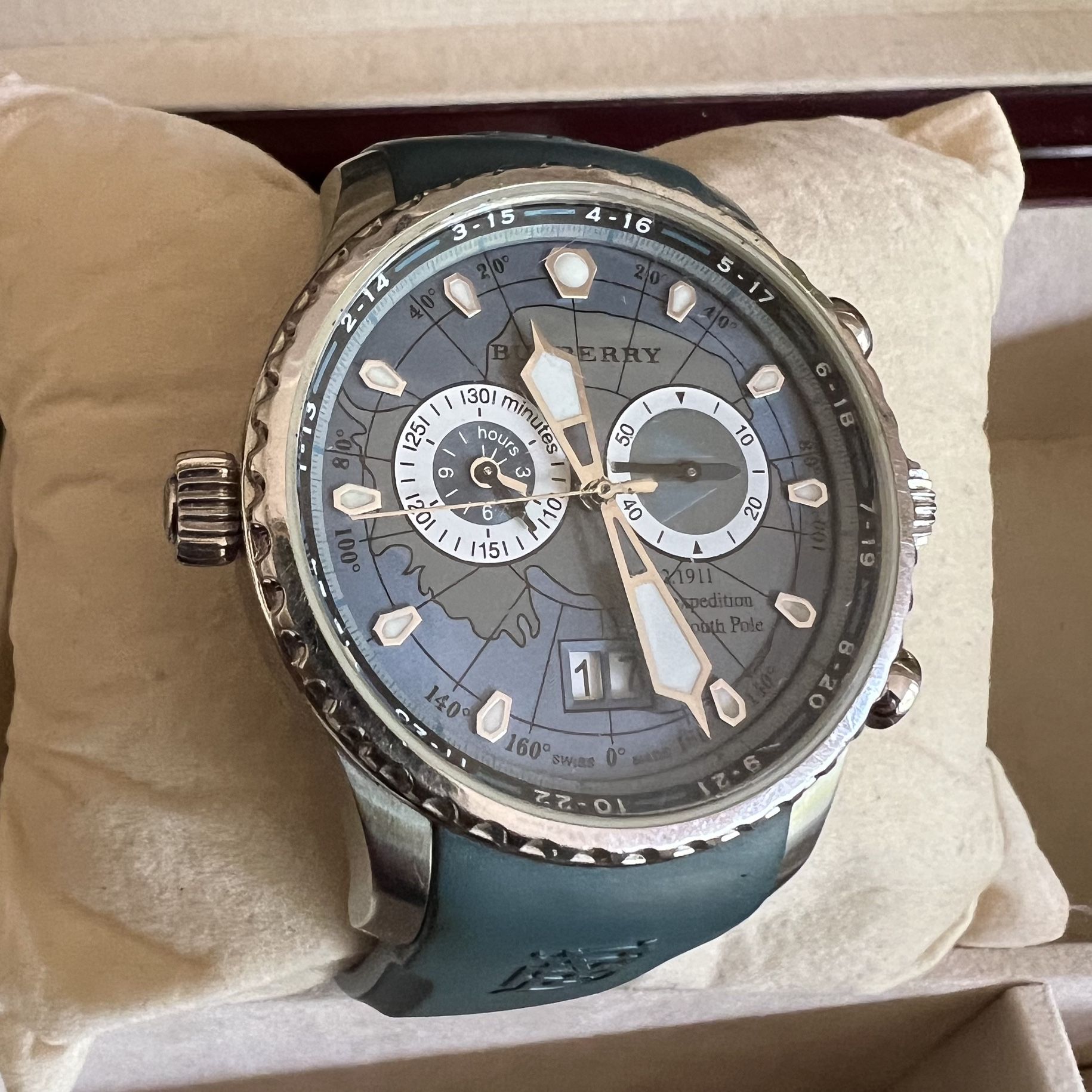 Vintage Burberry Men s Chronograph Watch BU7506 South Pole
