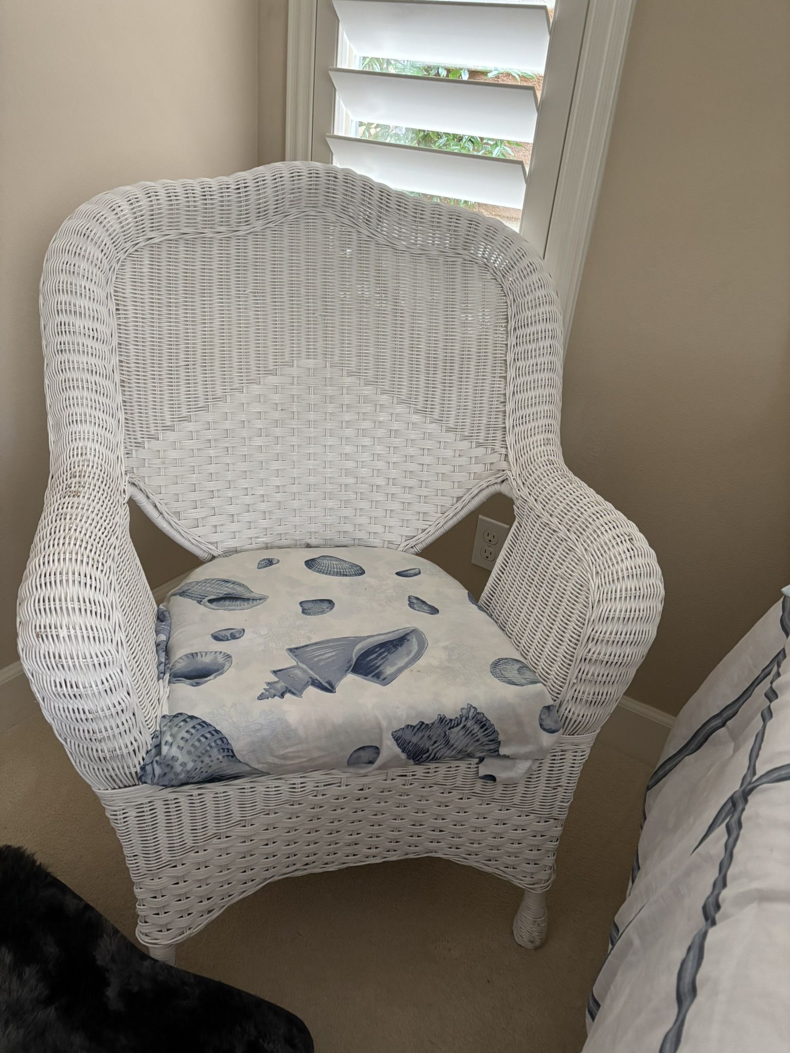 White Wicker Chair