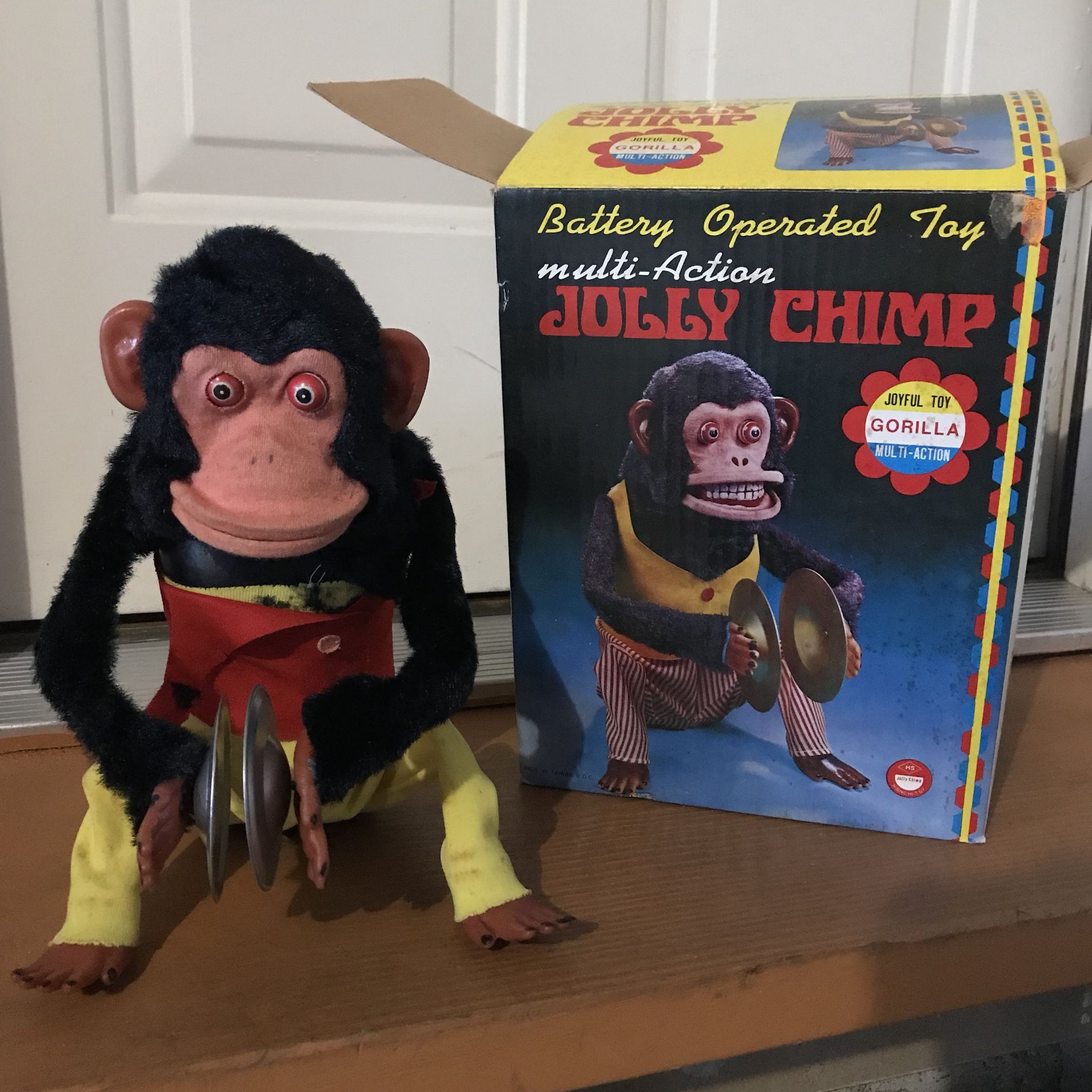 Jolly chimp vintage toy gorilla electronic monkey animal stuffed
