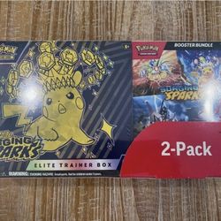 Pokemon Surging Sparks Booster Bundle, Elite Trainer Box Limited Edition