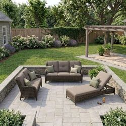 Patio sofa set patio furniture patio couch patio tanning chair patio chaise lounge chair ☑️✅🆕