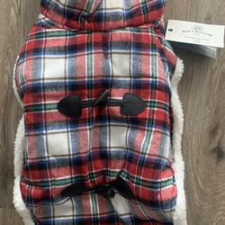 Dog Sherpa Lined Coat Large 