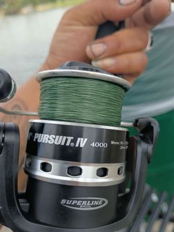 9ft ugly stick gx2 4-20lbs. With a penn pursuit 5. Size 4000