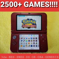 "New" Nintendo 3DS XL + Top IPS Screen with Many Games Installed!!!!