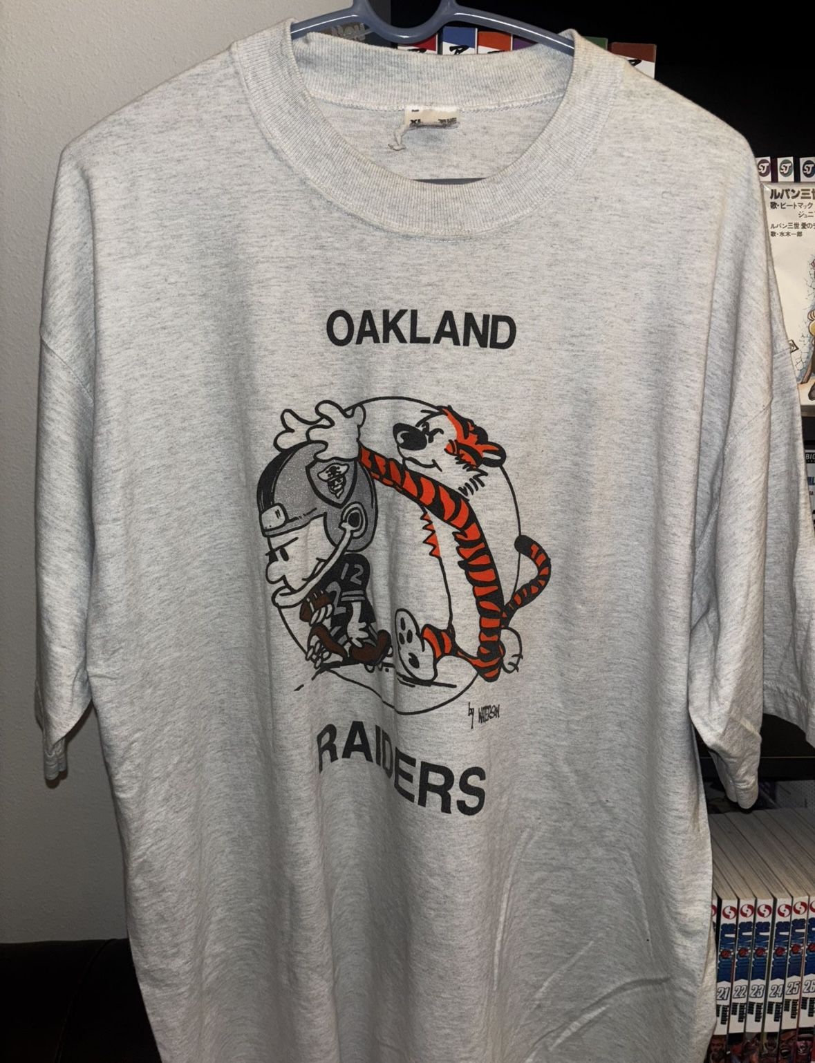 Vintage Raiders Calvin & Hobbes Sz XL