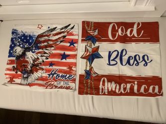 Set of 6 Pillow Covers, Memorial Day/Americana/Patriotic themed , New